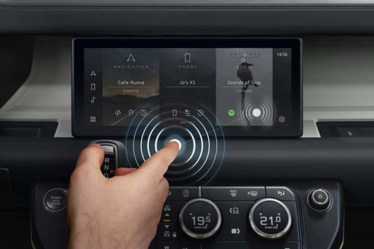 Jaguar Land Rover's Contactless Touchscreen