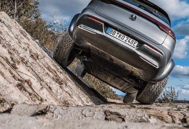 Electric luxury goes off-road. The Mercedes-Benz EQC 4x4² vehicle study