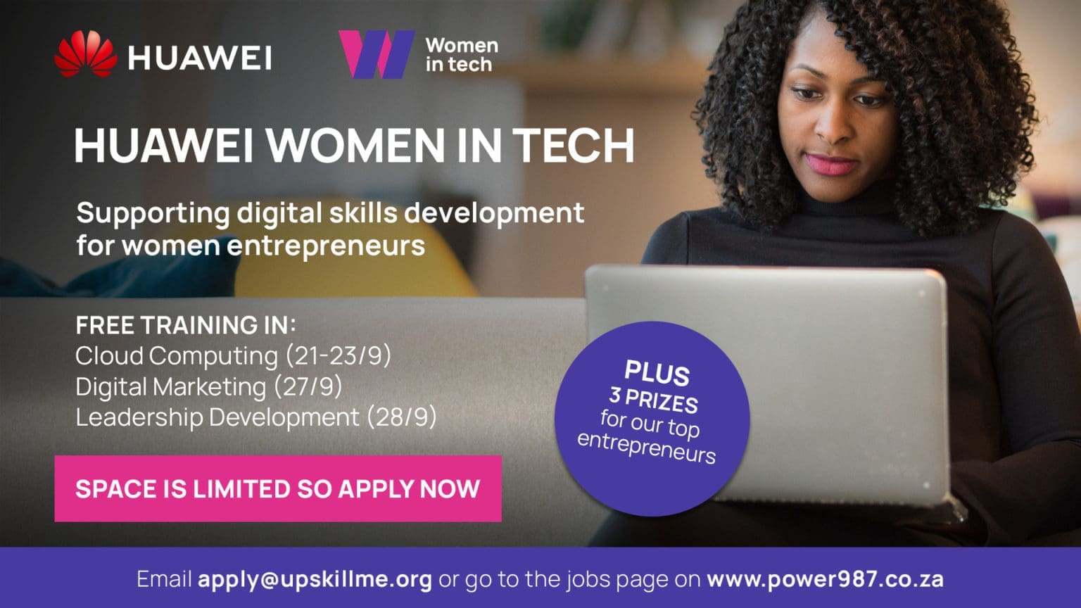 Huawei South Africa Calls For Applications For Its 2022 Women In Tech Entrepreneur Digital Skills Training Programme Women in Tech