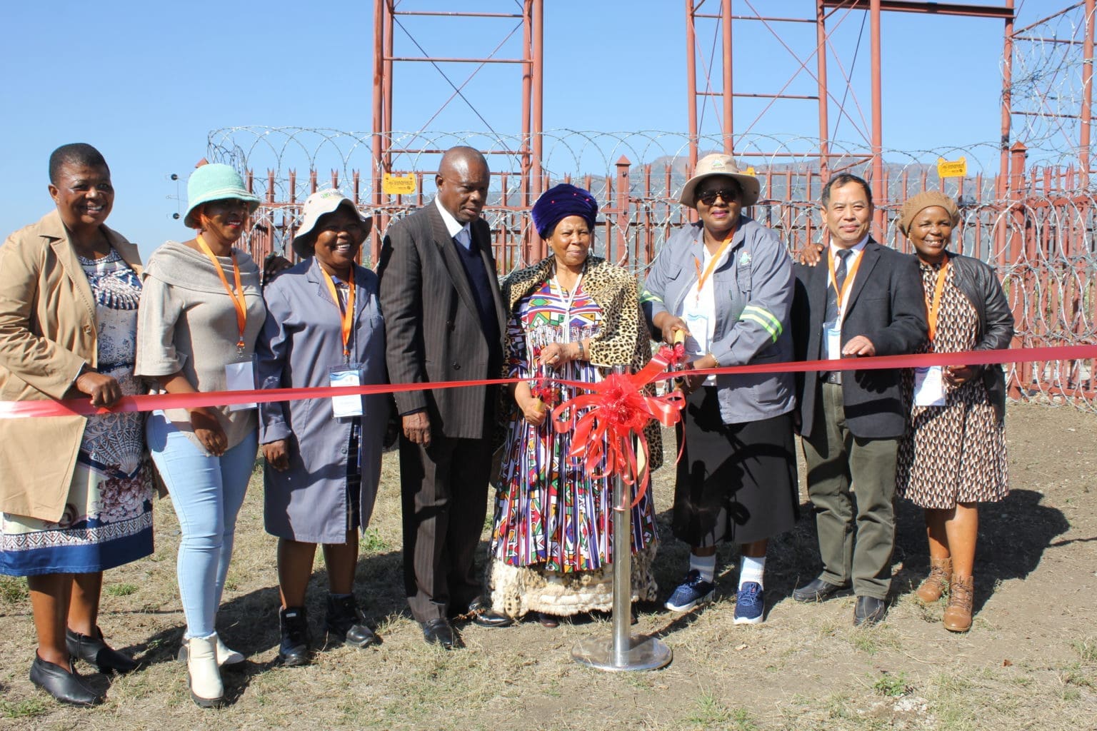 SDM Nkwe Platinum SLP Water Supply Projects Handover Ribbon-Cutting