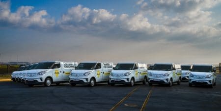 Woolies online delivery Evs fleet