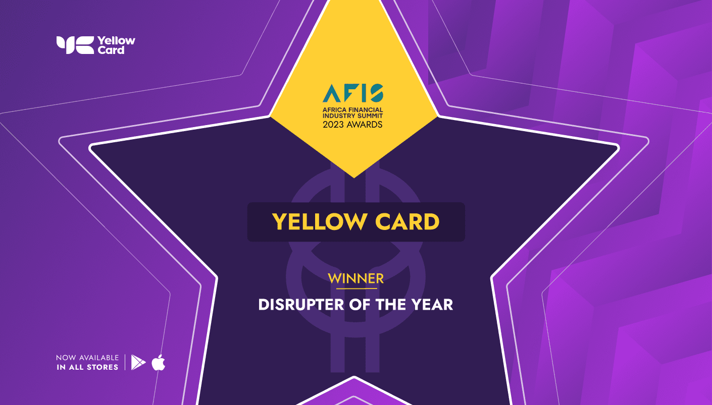 Yellow Card Honoured As Disruptor Of The Year At 2023 Africa Financial Industry Summit 1 Facebook Yellow Card Honored as Disruptor of the Year at AFIS 2023