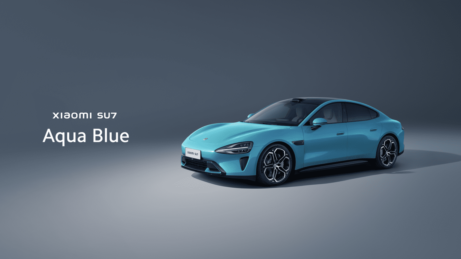Xiaomi Debuts Tesla, Porsche Competitor: “Smartphone On Wheels” Electric Vehicle SU7 Aqua Blue
