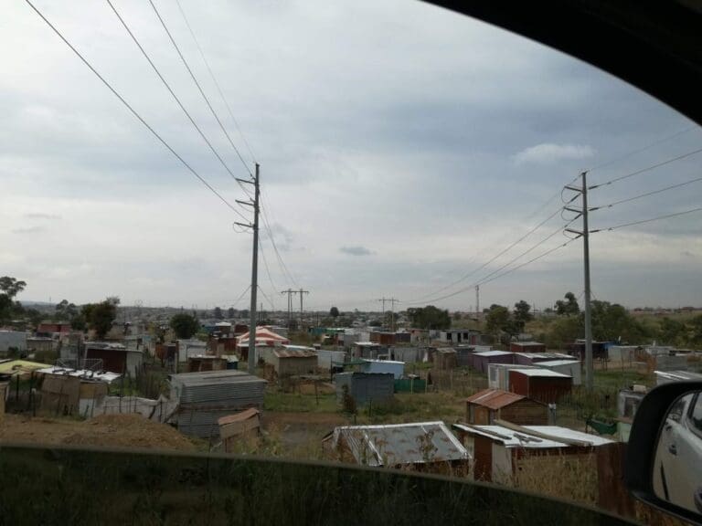 This shows how unsafe the buildings are and how difficult it is for Eskom or the municipality to maintain these power lines.