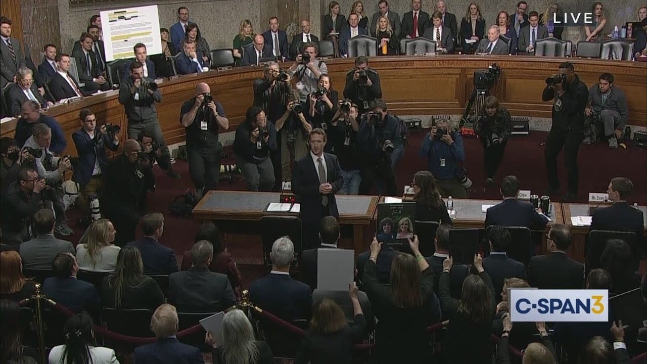 Video Thumbnail: Mark Zuckerberg Apologizes to Families