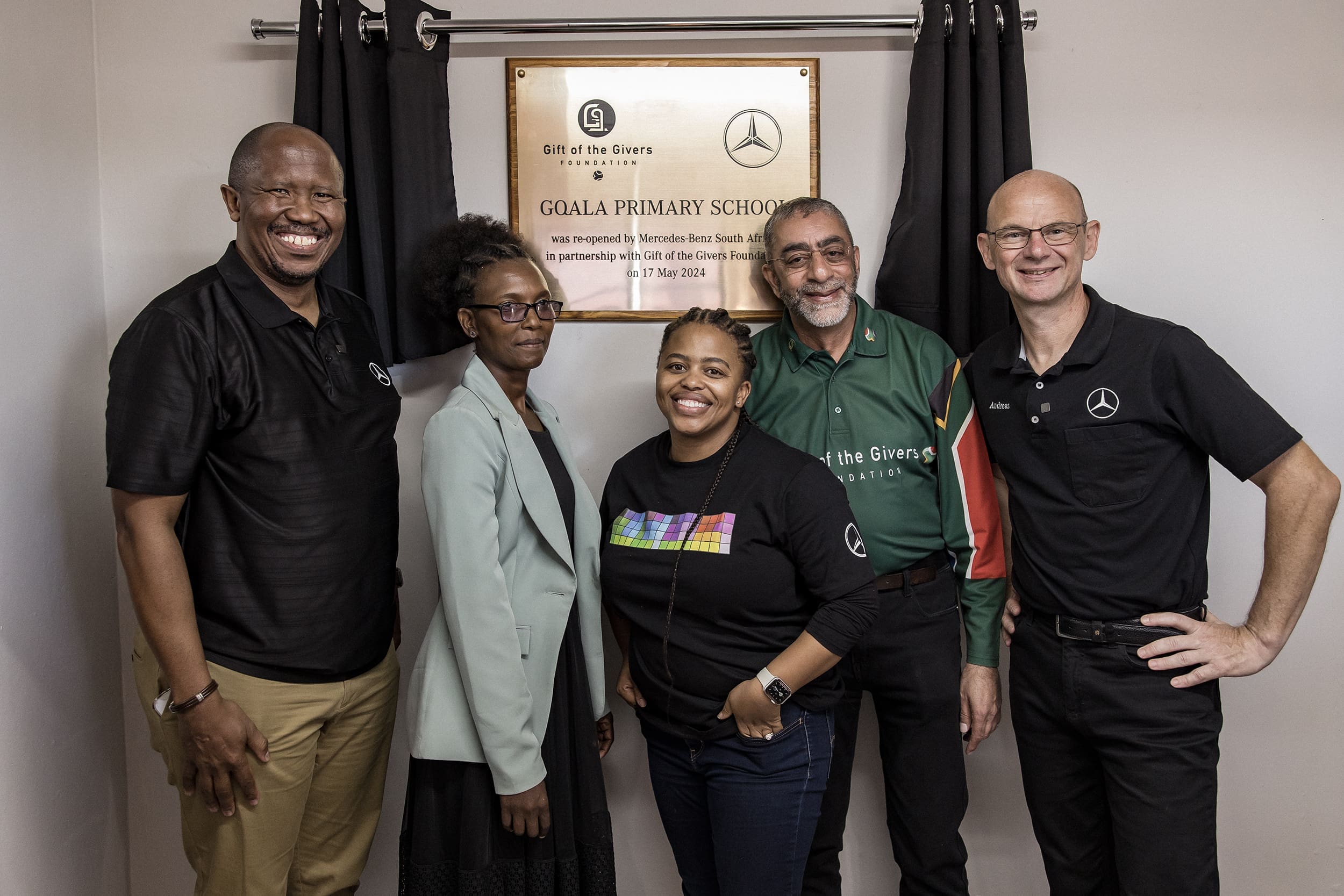 Mercedes-Benz South Africa and the Gift of the Givers Foundation team up to revamp Gqala Primary School in the Eastern Cape