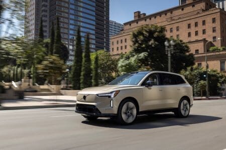 New Volvo EX90 on the road
