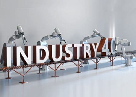 3d rendering of industry 40 concept