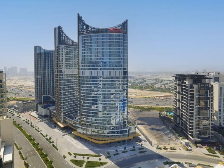 Embassy-Suites-by-Hilton-Dubai-Business-Bay-and-Hilton-Garden-Inn-Dubai-Business-Bay-Exterior