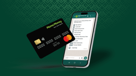 Using WhatsApp, a Mama Money Card customer can easily manage their account.
