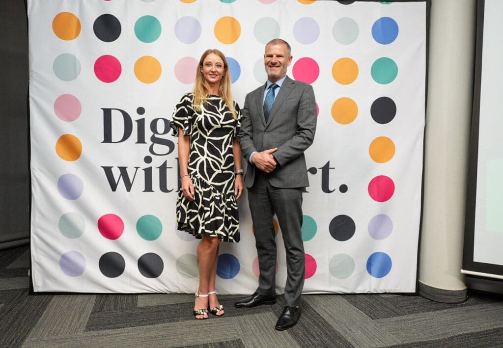 Michele Jennings, glu Chief Executive and Izak Smit, PPS Group Chief Executive Officer