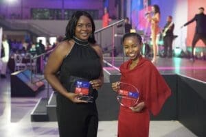 Lindiwe Udzembwe, HR specialist Huawei SA and Hortencia Fumo, HR Generalist, Huawei Mozambique