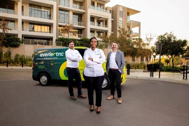 Wesley van der Walt, Ndia Magadagela and Paul Plummer – Founders of Everlectric