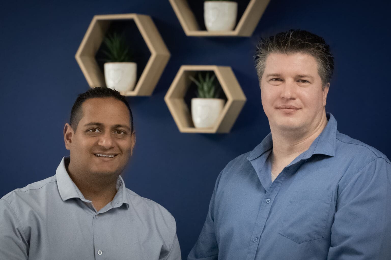 Rahil Jularr and Marius Vorster from Trade Shield