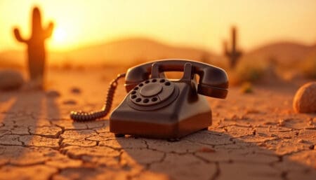Old landline phone