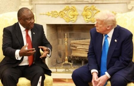 President Cyril Ramaphosa met United States President Donald Trump in the Oval Office in Washington D.C. on Wednesday.
