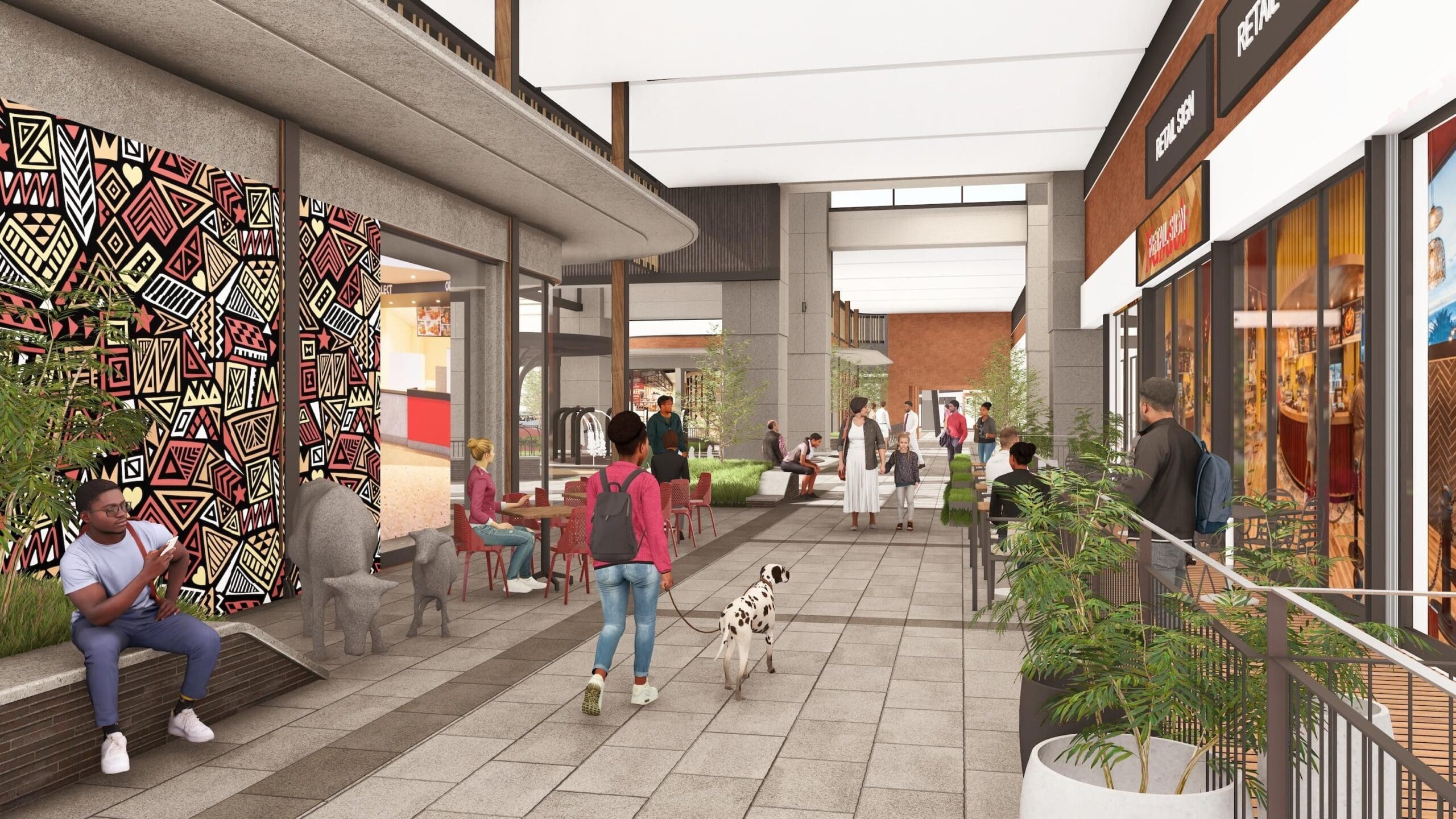 Internal Rendering of Groblersdal Mall