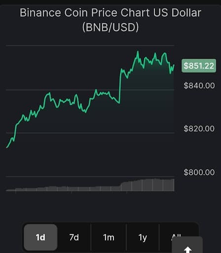 Binance Coin Price Chart
