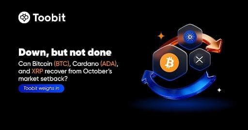 Can Bitcoin (BTC), Cardano (ADA), and XRP recover from October’s market setback? Toobit weighs in BITCOIN TOOLKIT