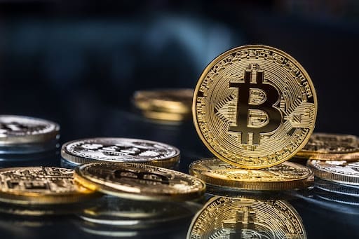BlackRock’s Bitcoin ETF Sheds Record $463M: Why Crypto Presales Like Digitap ($TAP) Are the New “Smart Money” Play Bitcoin. Golden and silver bitcoins - virtual cryptocurrency.