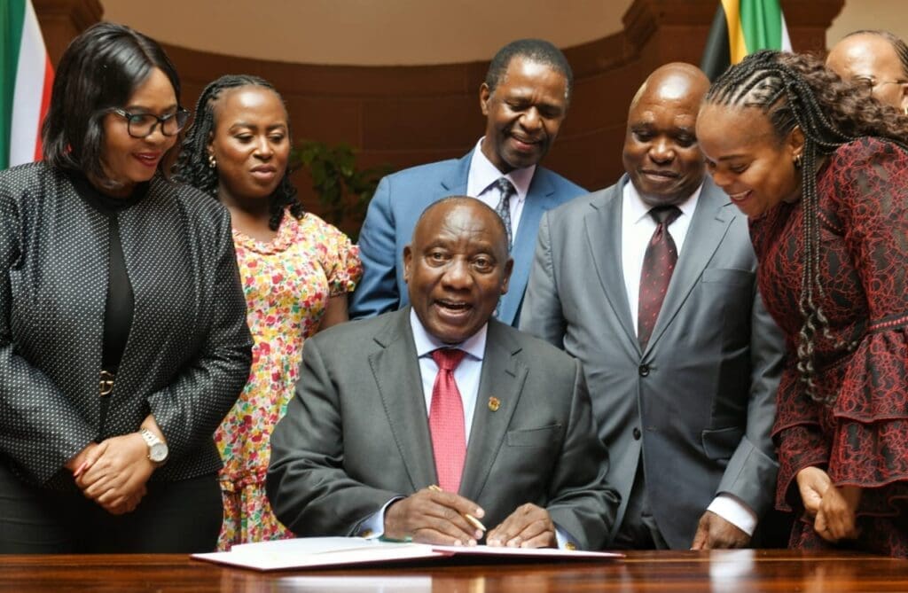 President Ramaphosa Puts NHI On Hold Pending Constitutional Court Ruling FILE PICTURE: President Ramaphosa signs NHI Bill into law in May 2024 (Image: GCIS)