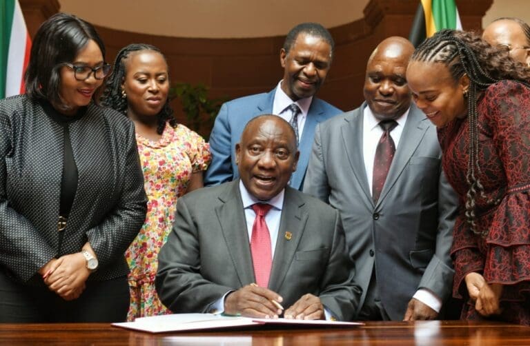 President Ramaphosa Puts NHI On Hold Pending Constitutional Court Ruling FILE PICTURE: President Ramaphosa signs NHI Bill into law in May 2024 (Image: GCIS)