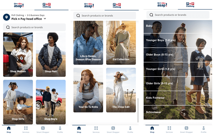 Pick n Pay Clothing Has Launched On The Pick n Pay Asap! App Pick n Pay Clothing