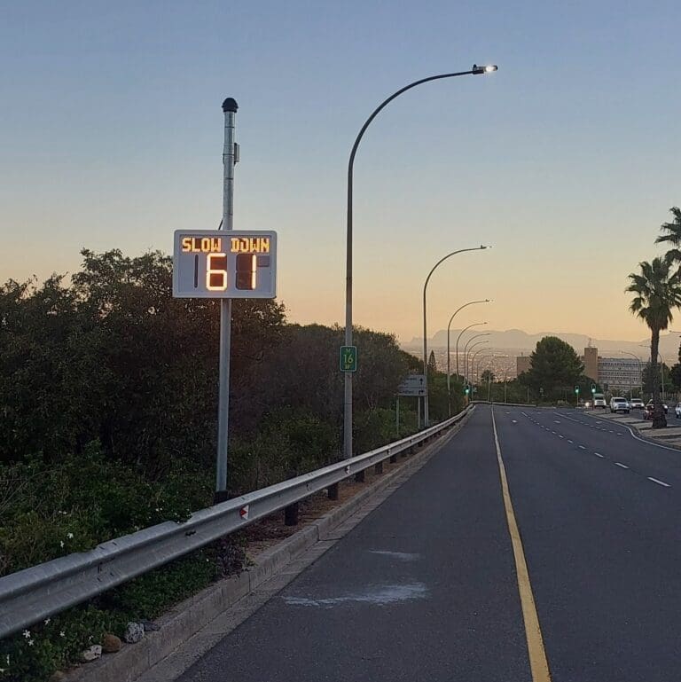 City Of Cape Town’s Smart Speed Signs An Effective Speed Calming Tool smart speed signs
