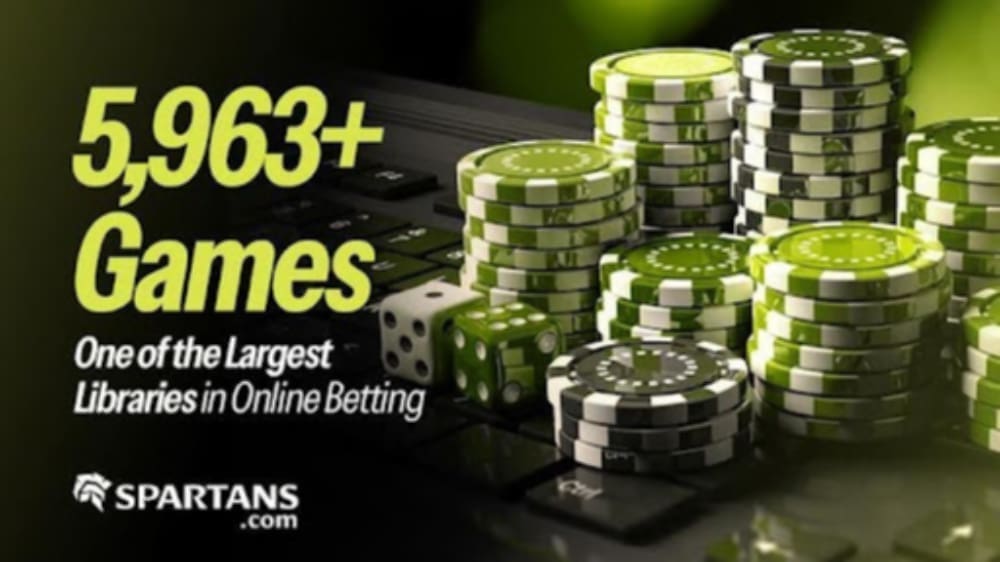 Spartans oneof the largest libraies in online betting