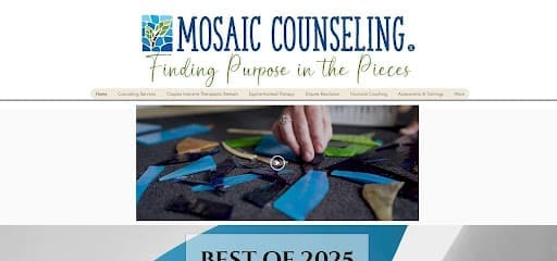 Mosaic Counseling of Florida counseling and money coaching homepage screenshot