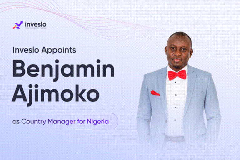 Inveslo Appoints Benjamin Ajimoko as Country Manager for Nigeria Benjamin Ajimoko