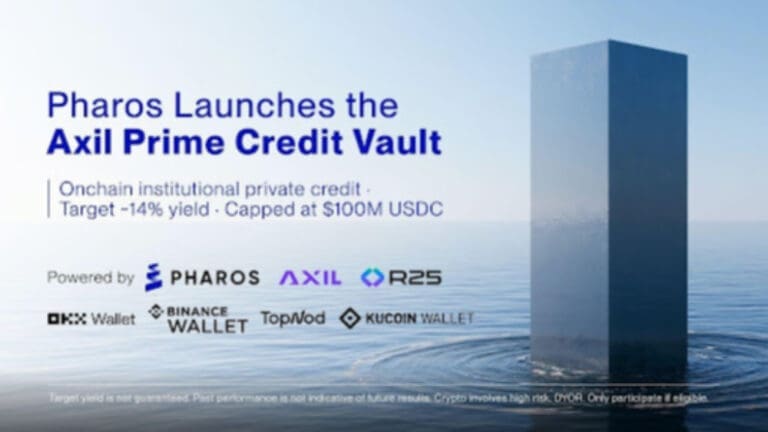 Pharos Brings Institutional Private Credit Onchain with Axil Prime Credit Vault, Targeting ~14.3% Yield from Real-World Credit Cash Flows Pharos